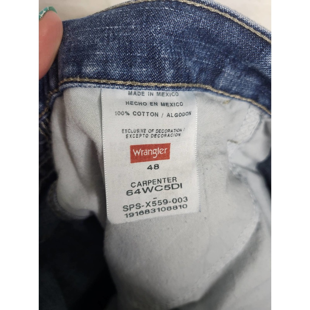 Wrangler Carpenter Jean Shorts Size 48 - Picture 5 of 6